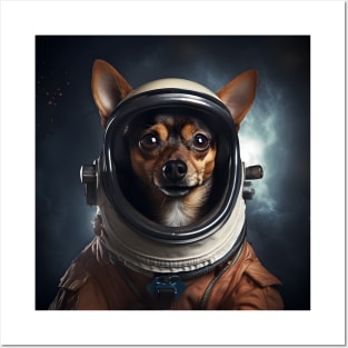 Astro Dog - Miniature Pinscher Posters and Art